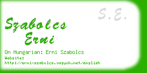 szabolcs erni business card